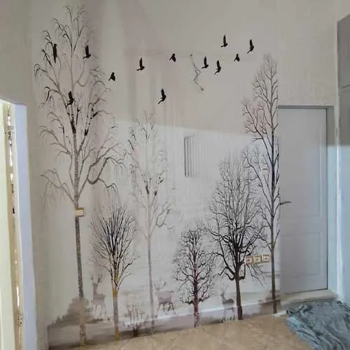 نصب کاغذ دیواری اتاق خواب