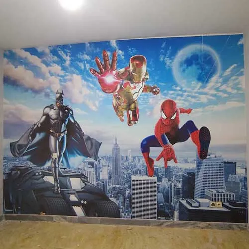 نصب کاغذ دیواری اتاق کودک پسرانه