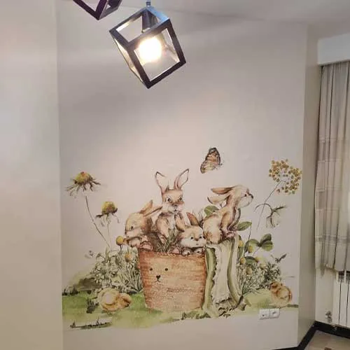 نصب کاغذ دیواری دخترانه نوجوان