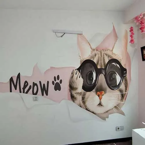 نصب کاغذ دیواری دخترانه