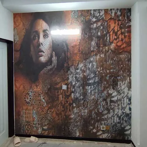 نصب کاغذ دیواری طرح پتینه