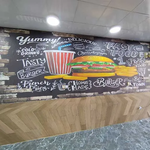 نصب کاغذ دیواری در آشپزخانه مدرن