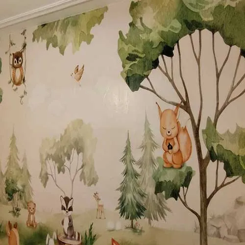 نصب کاغذ دیواری دخترانه شیک